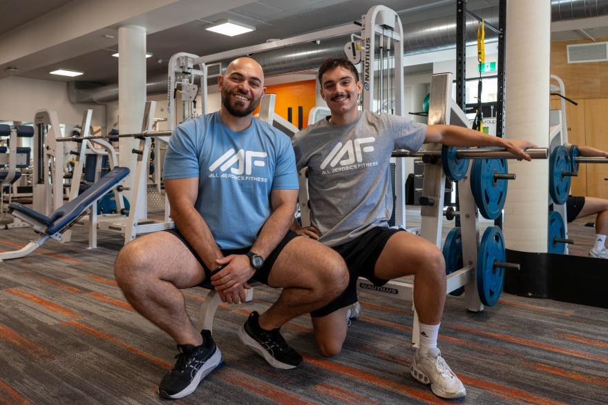 Michael Behrakis and Nic De Angulo at All Aerobics Fitness