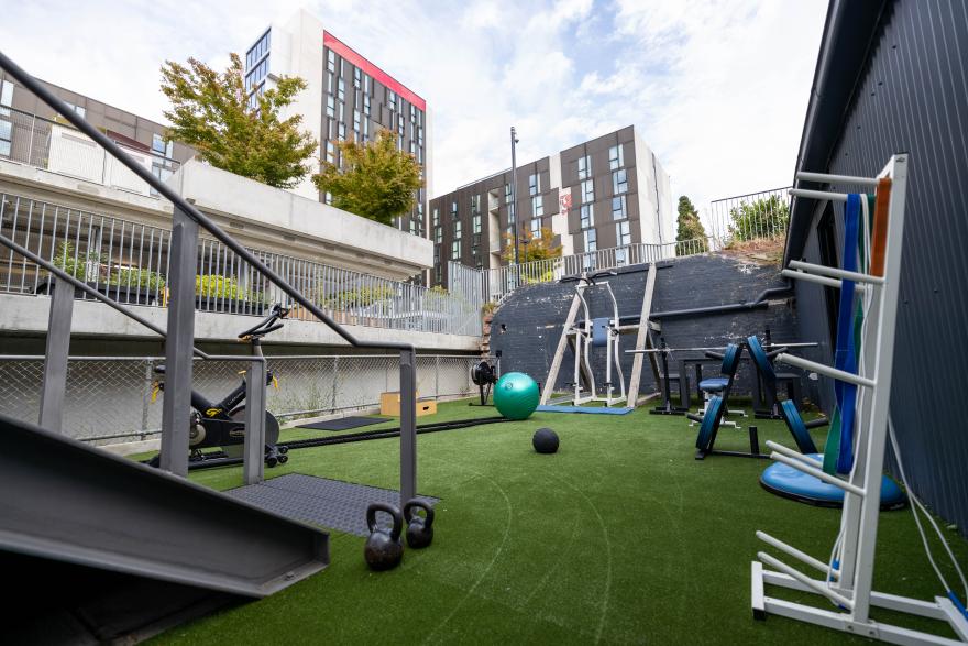 Outdoor gym at All Aerobics Fitness