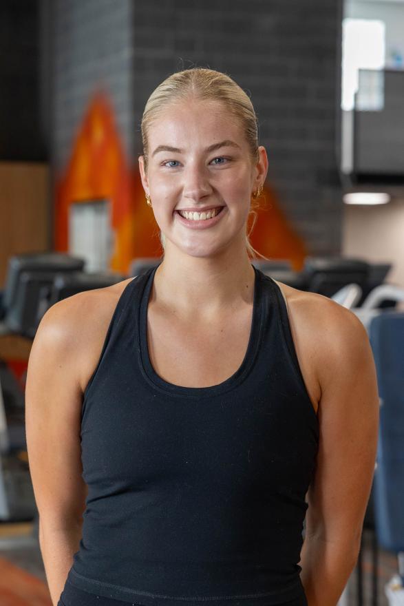 Hannah Daley at All Aerobics Fitness in Hobart
